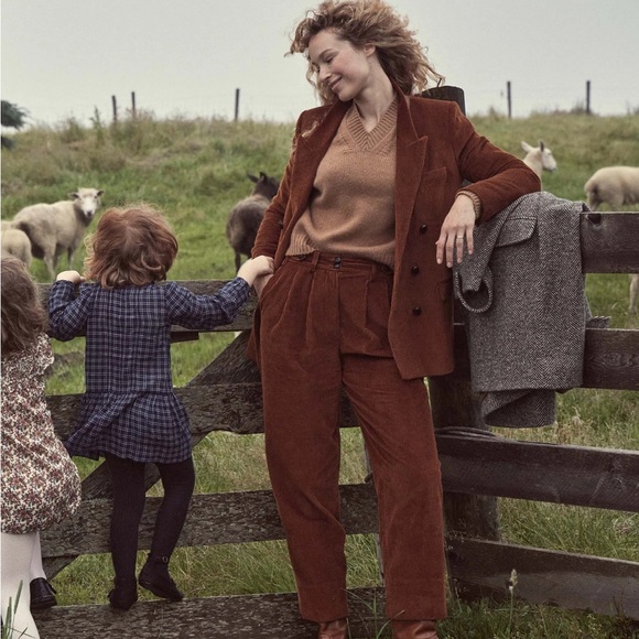 ❄️🎄DÔEN ’Atherton’ Heirloom Italian Wide Wale Cotton Corduroy Pant Siena 0/24 - Picture 10 of 10